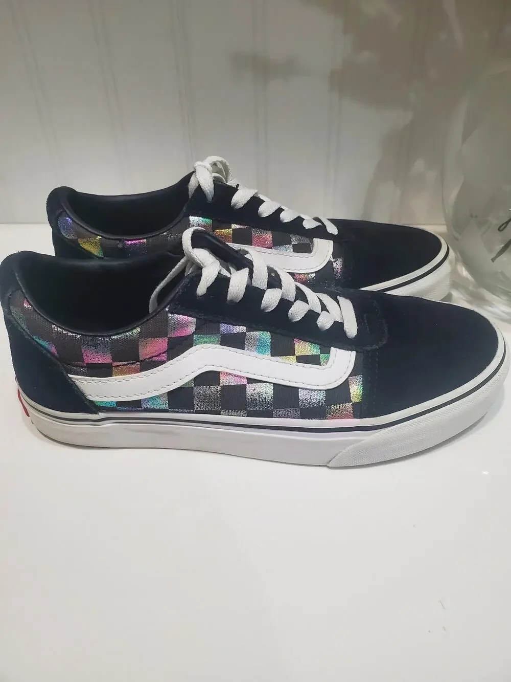 VANS Ward Iridescent Check Size 6.5